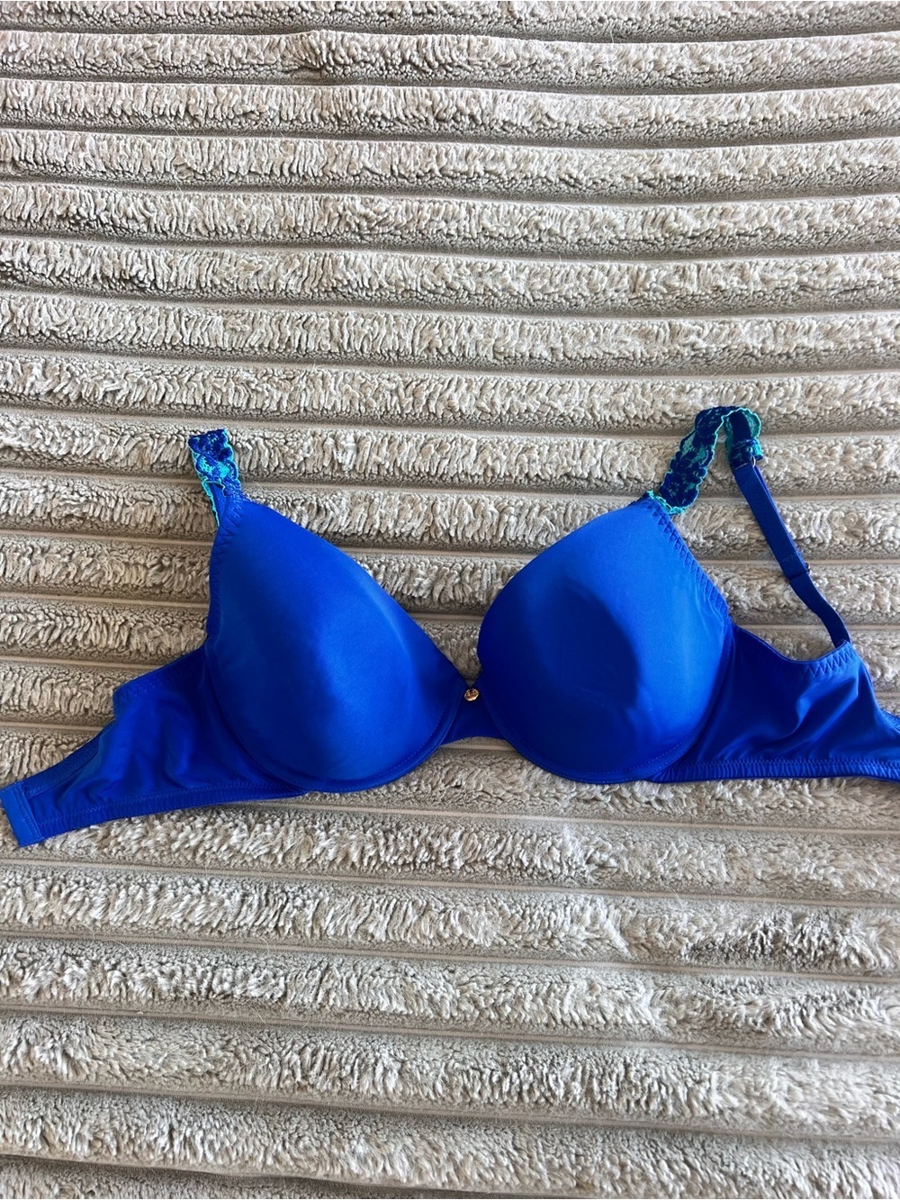 Natori Underwire Bra Light Padding Royal Blue 32DD